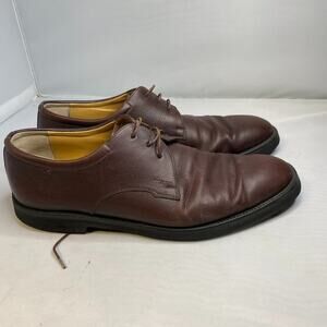 Salvatore Ferragamo Brown Leather Lace Up Men's Shoes Sz 10.5 D oxford